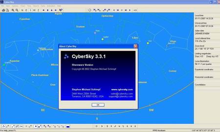 Screenshot CyberSky versi 3.3.1