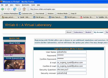 Virtual Laboratory for Teacher
